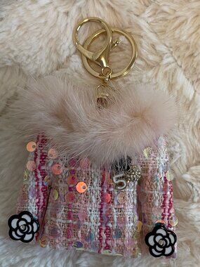 Key Chain with Woman Jacket Shape Charm NWT